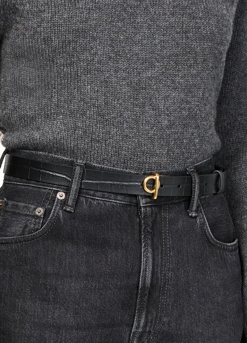 BURBERRY Rocking Horse leather belt