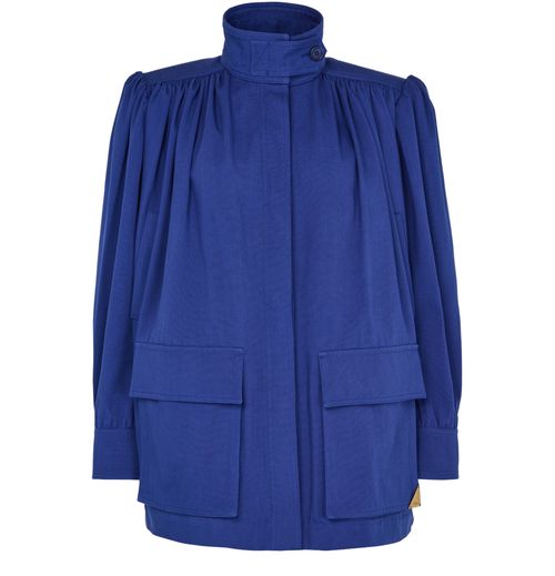 CHLOE High-collar jacket in cotton canvas