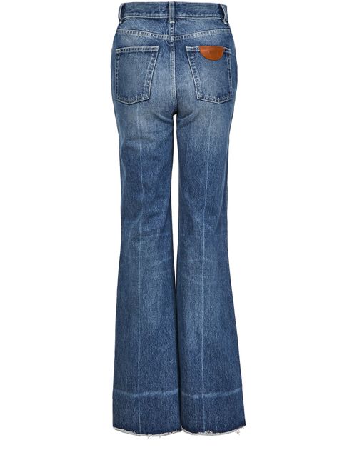CHLOE Jean droit capsule Serpent en coton