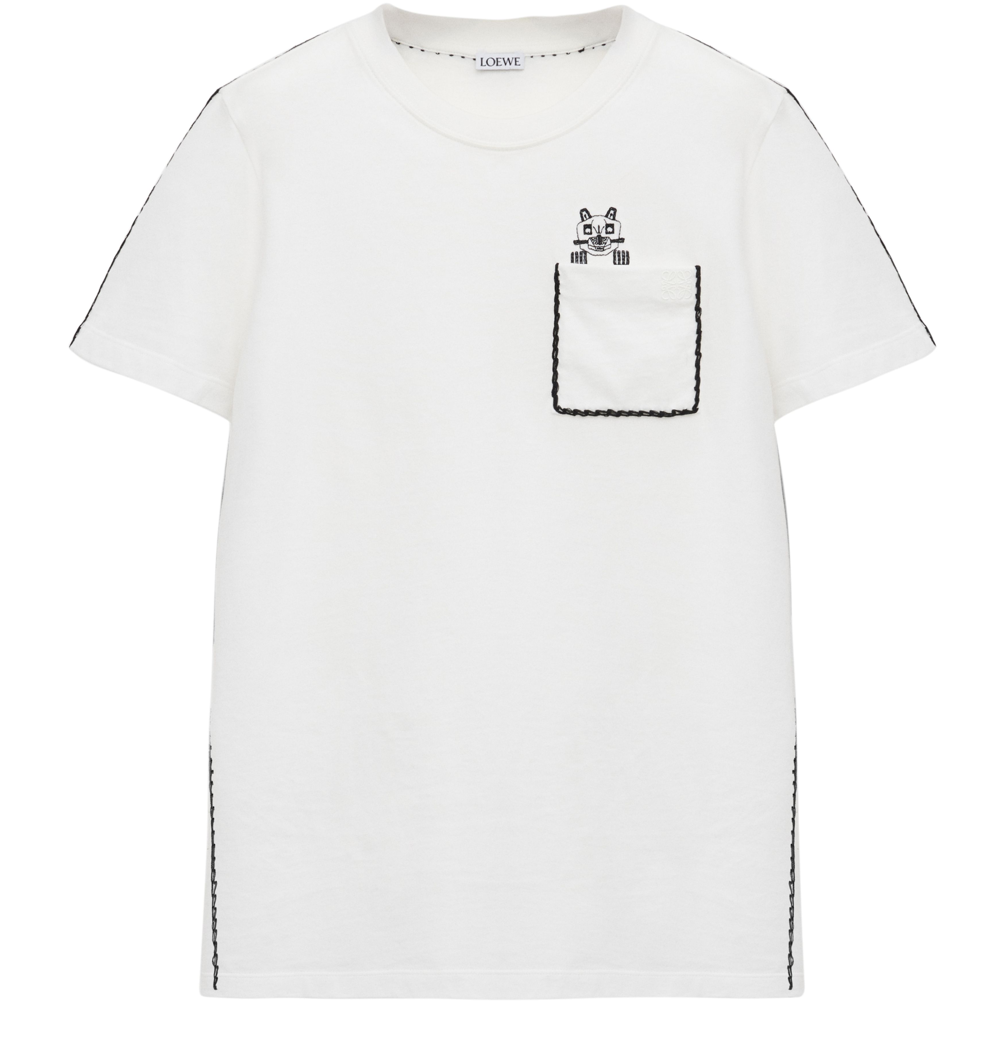 Straight cotton T-shirt