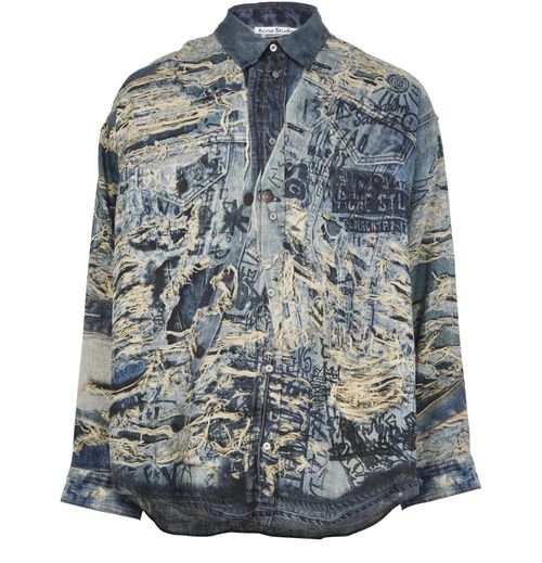 ACNE STUDIOS Long-sleeved denim shirt
