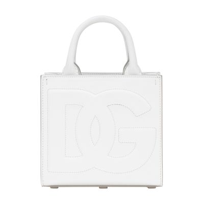 Shop Dolce & Gabbana Dg Daily Mini Shopper In Optical_white