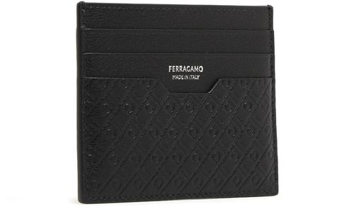 FERRAGAMO Mini porte-cartes gaufré