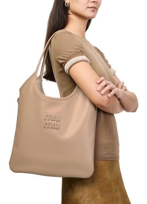 MIU MIU Sac cabas en cuir Ivy