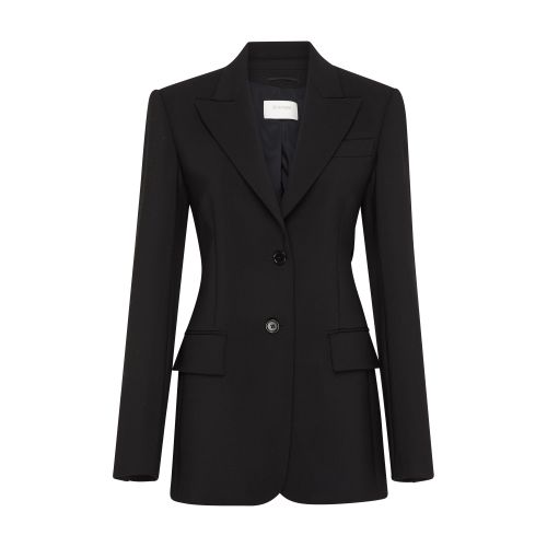 Sportmax Buttoned Single-breasted Blazer In Nero2