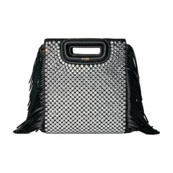 Women s M mini leather bag with rhinestones MAJE 24S
