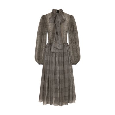 Dolce & Gabbana Check-pattern Dress In Multicolor