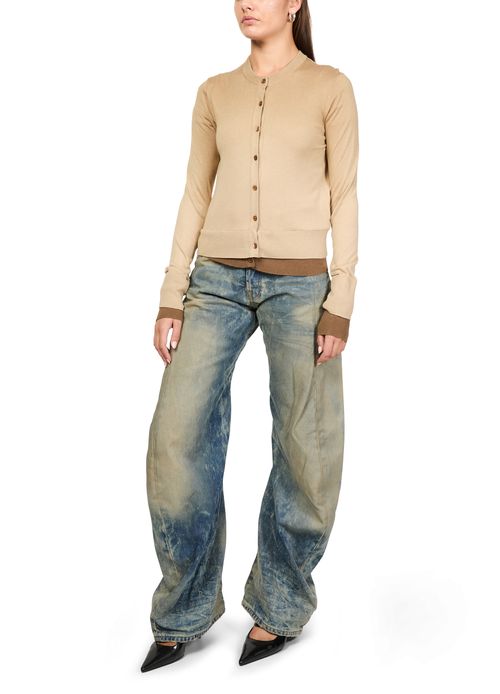 ACNE STUDIOS Cardigan en soie superposé