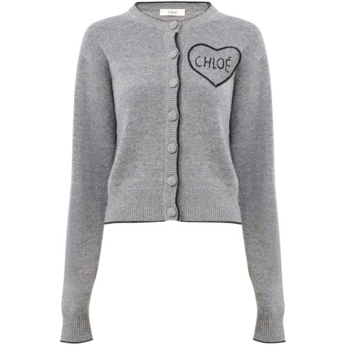 CHLOE Cardigan with logo