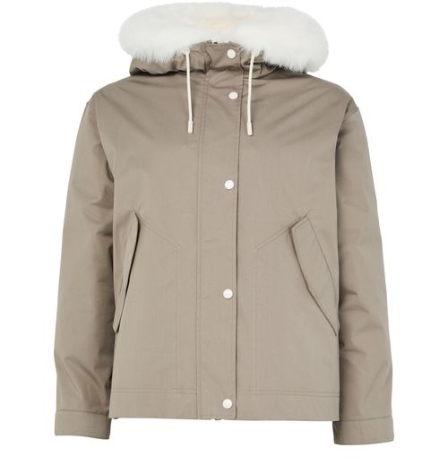 YVES SALOMON Hooded cotton parka