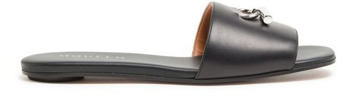 MCQUEEN Flat leather sandals
