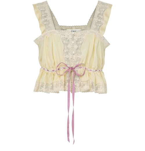 CHLOE Embroidered tank top