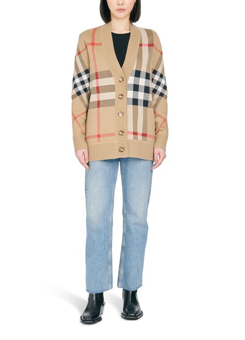 BURBERRY Check cardigan