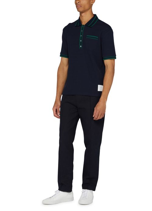 THOM BROWNE Cotton polo