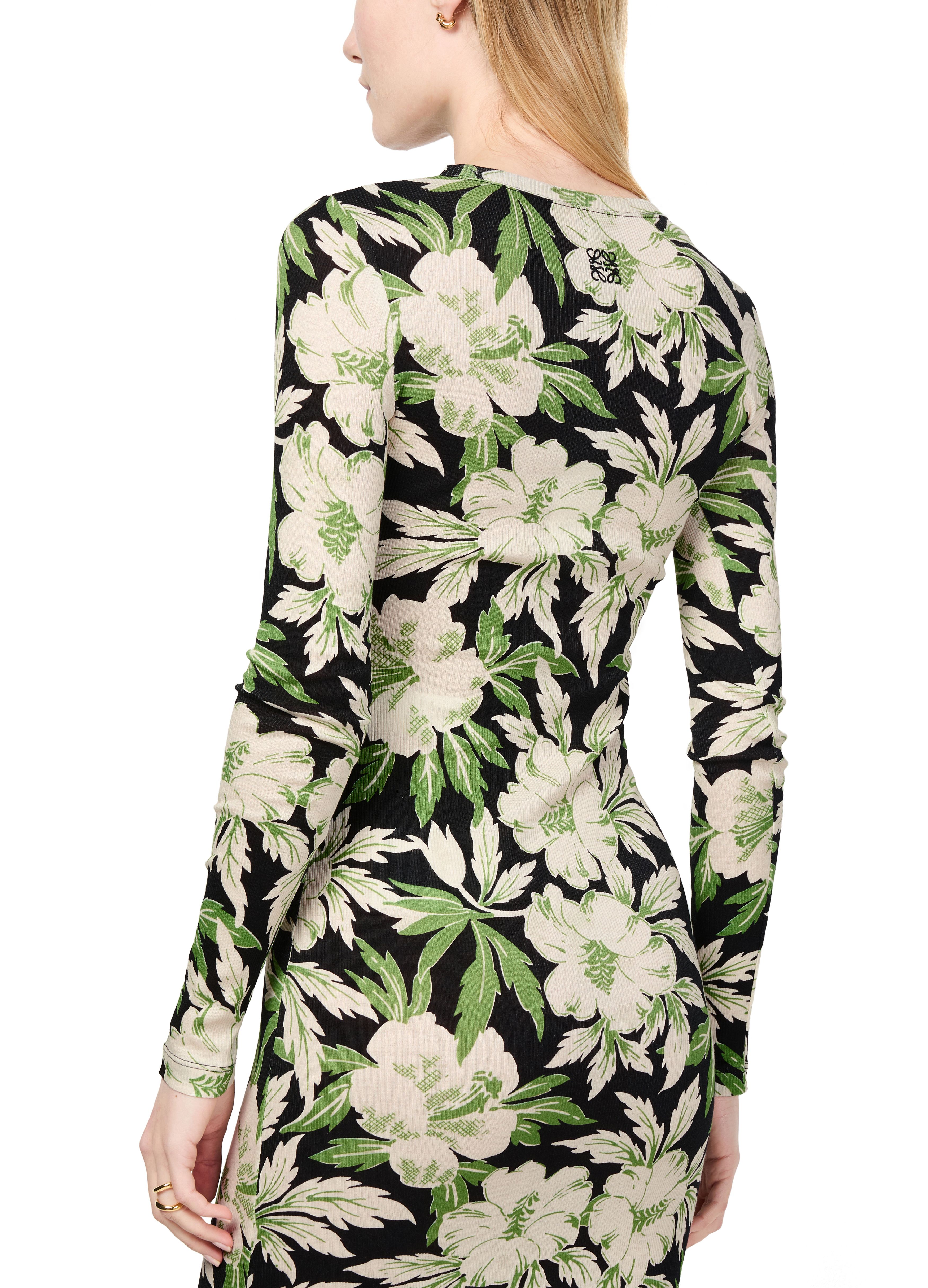 Floral print tube dress thumbnail 5