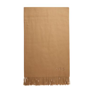 Alix Brodee scarf with fringes