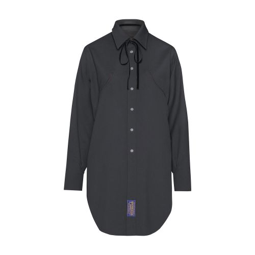 Shop Maison Margiela Pendleton Reversible Shirt In Black