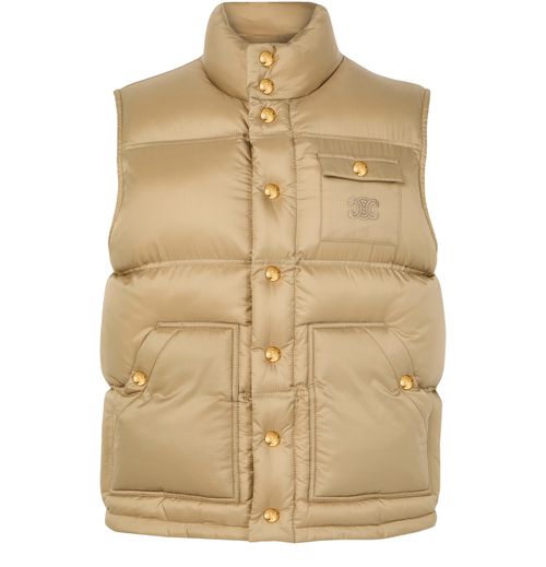 CELINE Ärmellose daunenjacke aus ripstop-nylon