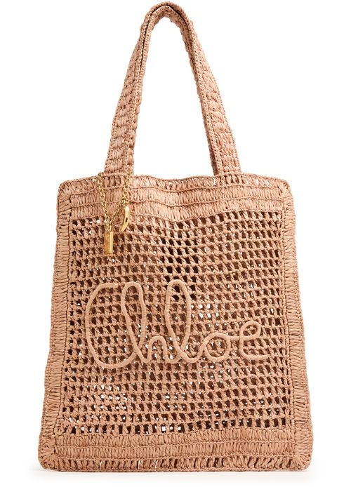 CHLOE Summer Banana crochet tote bag