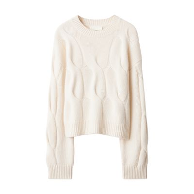 Lisa Yang Sammie Cashmere Sweater In White