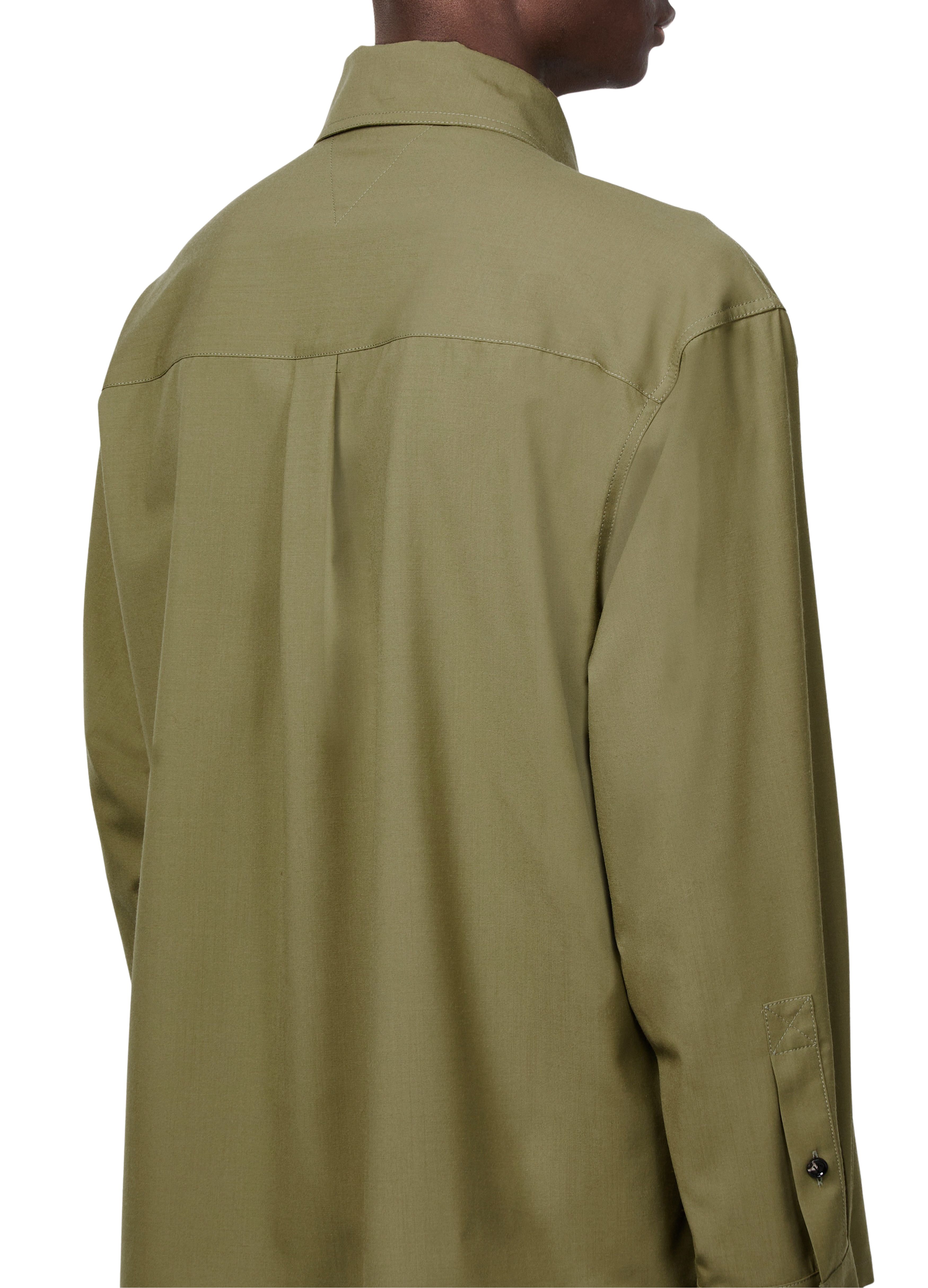 Lightweight cotton serge overshirt thumbnail 5