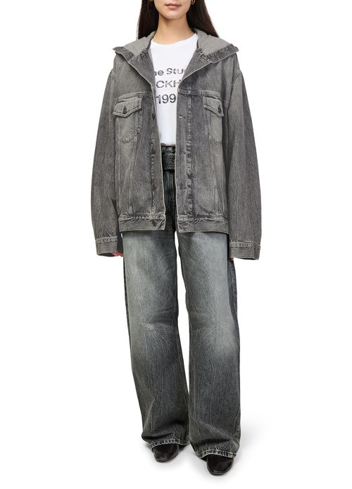 ACNE STUDIOS Hooded denim jacket