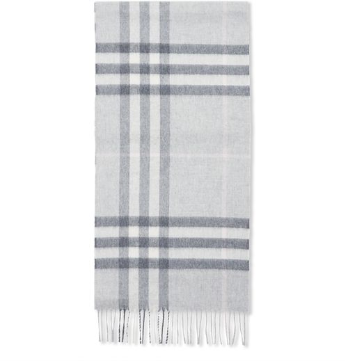 BURBERRY Check cashmere scarf