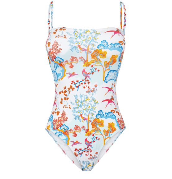 Maillot de bain une pi ce bustier Peaceful Trees Femme