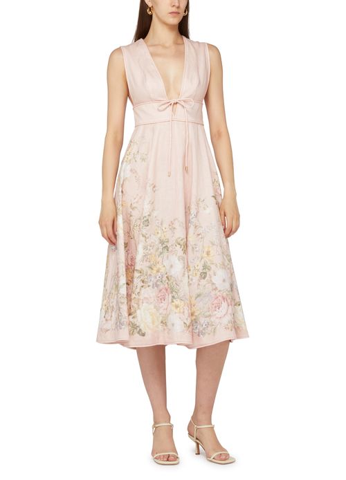ZIMMERMANN Waverly plunge midi dress