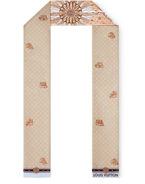 LOUIS VUITTON Bandeau LV Map