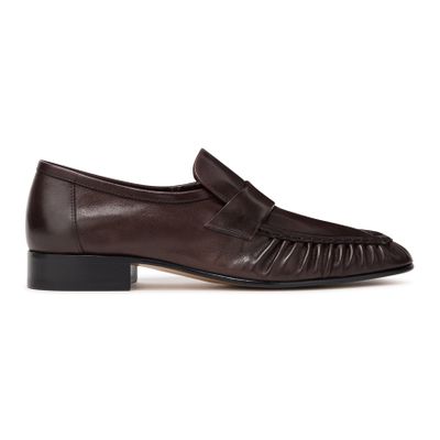 The Row Soft Loafers In Brown
