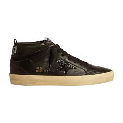 Golden Goose Black Mid Star Sneakers for Women size 39 EU 24S