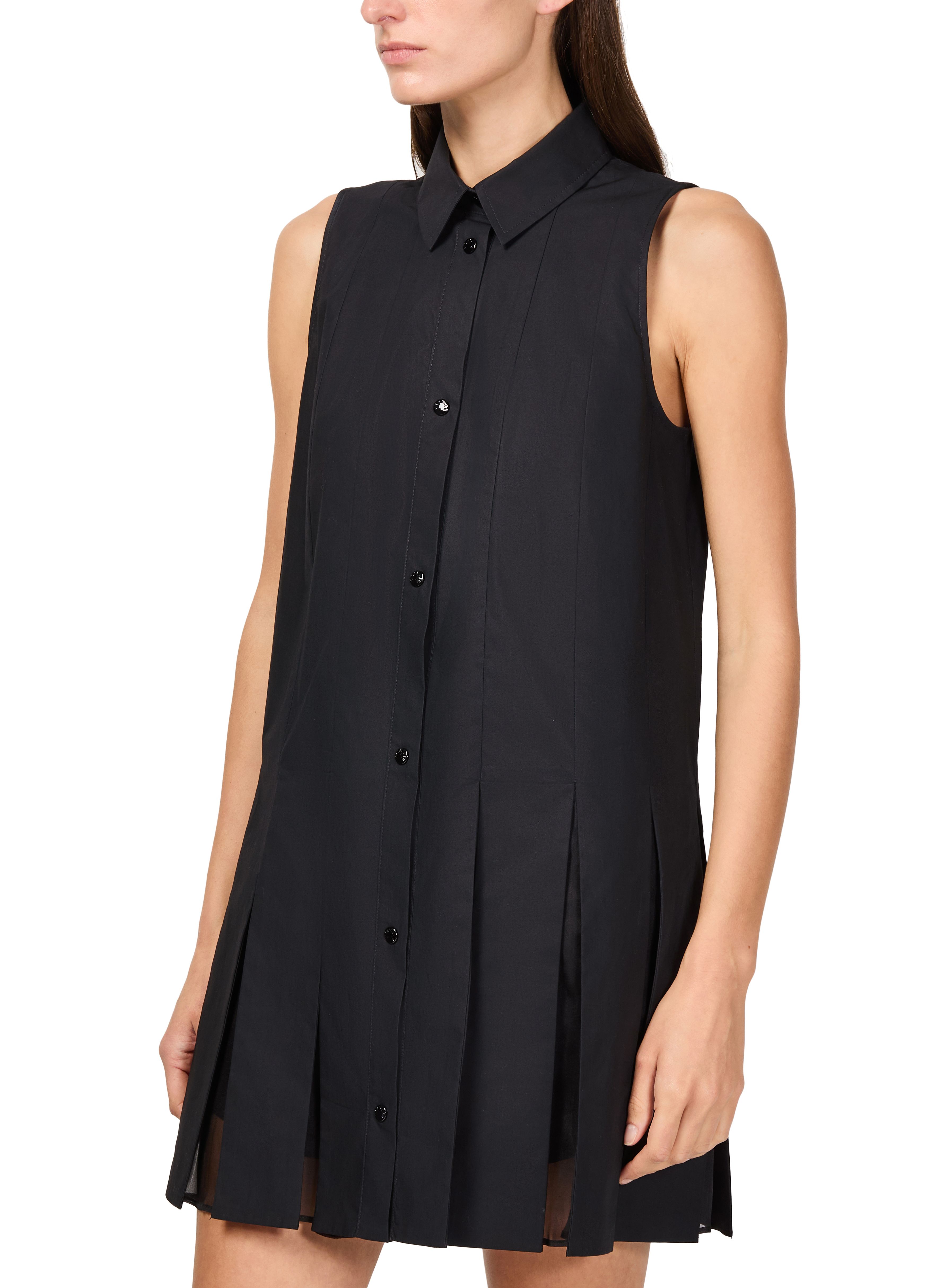 Mini shirt dress in cotton thumbnail 4