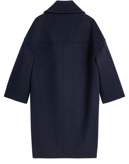 CELINE Long peacoat in wool felt
