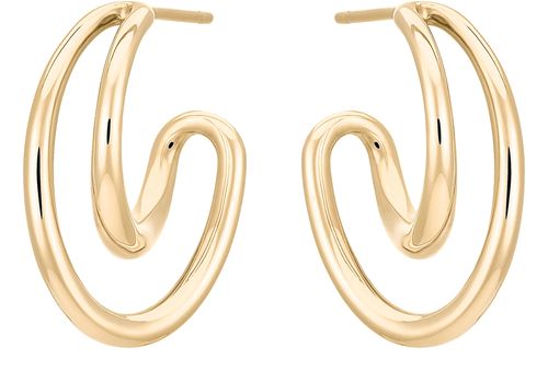CHARLOTTE CHESNAIS Mini initial hoop earrings