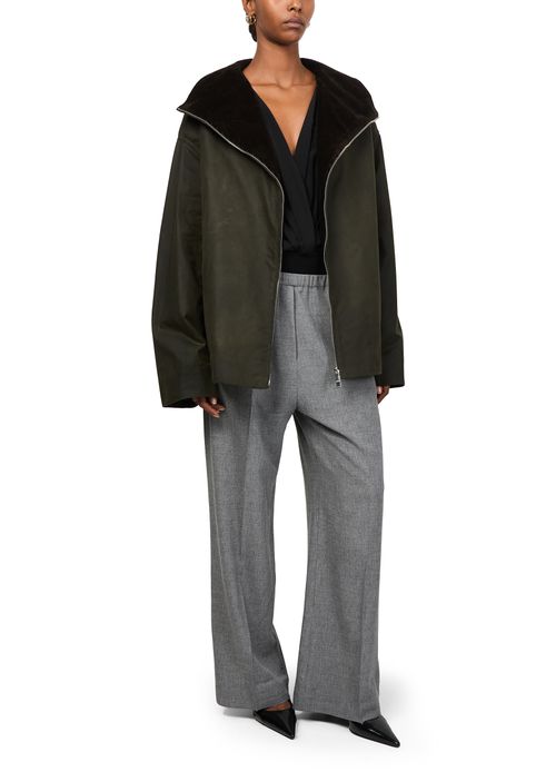 TOTEME Zipped funnel jacket
