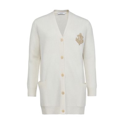 Max Mara Ravello Cardigan In White