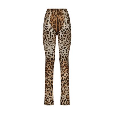 Dolce & Gabbana X Kim Printed High-rise Skinny Pants In Leo_new