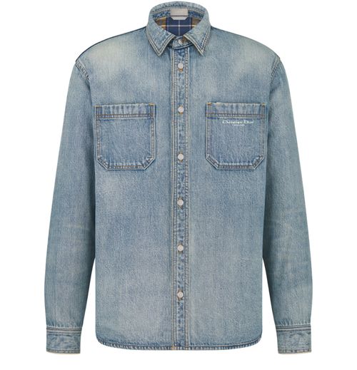 DIOR Hemdjacke mit karierter Innenseite