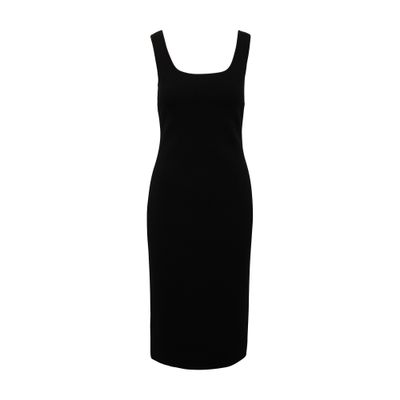 Shop Max Mara Wool Dress Onagro In Nero