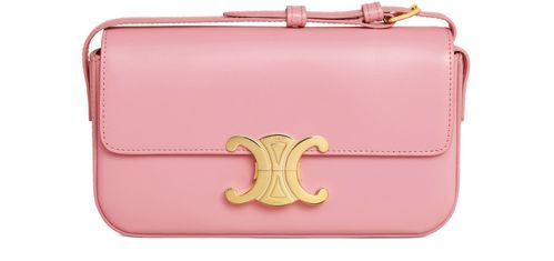 CELINE Triomphe shoulder bag in shiny calfskin