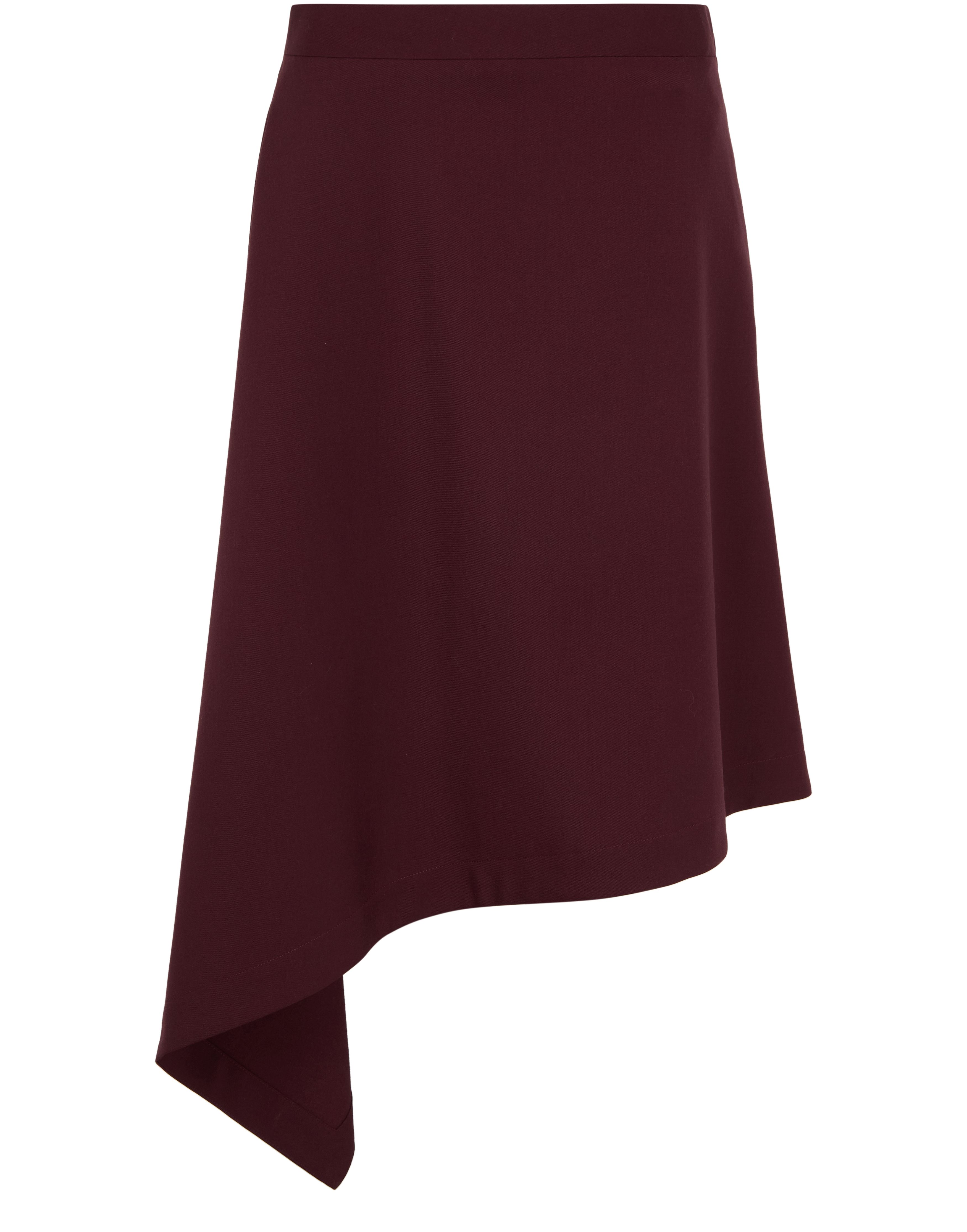 Asymmetric midi skirt