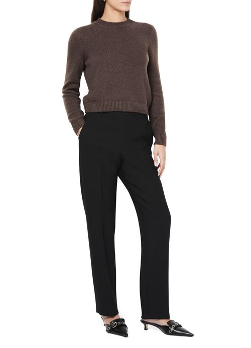 KHAITE Pull col rond en cachemire Leta