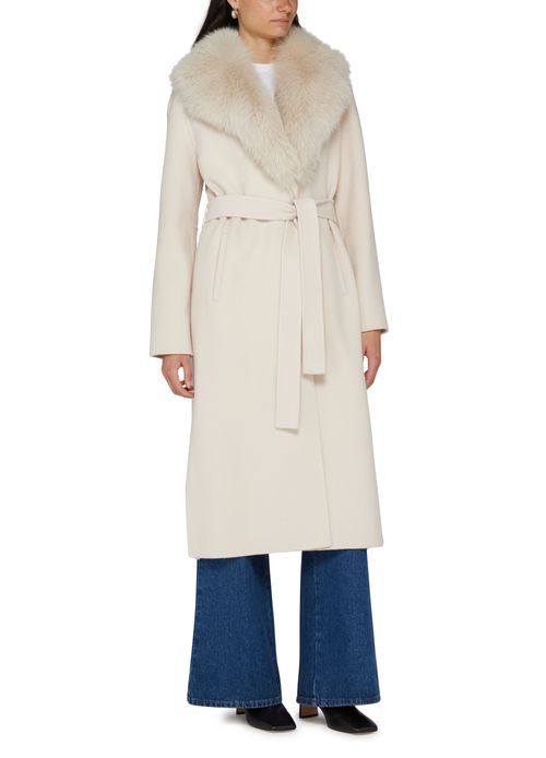 YVES SALOMON Belted cashmere coat