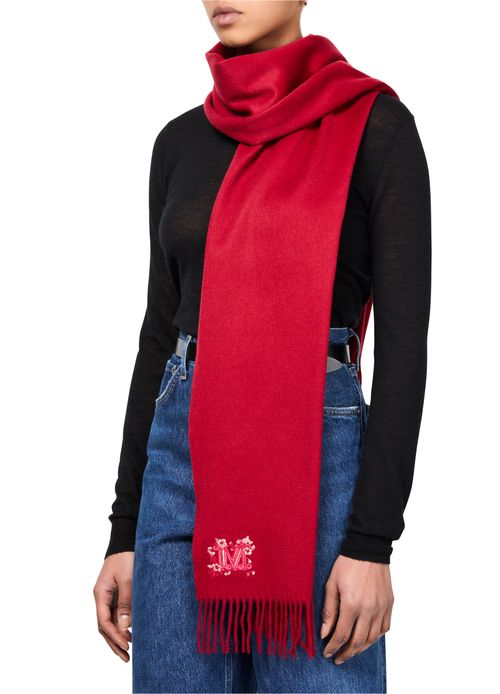 MAX MARA Wsdaliacny logo scarf