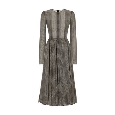 Dolce & Gabbana Check-pattern Dress In Multicolor