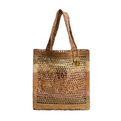 Chloé Summer Banana Tote Bag In Multi