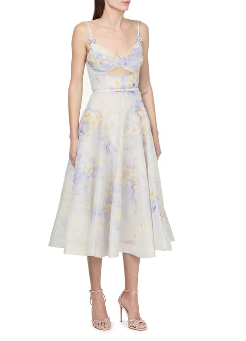 ZIMMERMANN Crush twist front midi dress