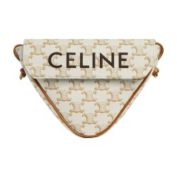 Women's Triangle bag in Triomphe Canvas with Celine print | CELINE