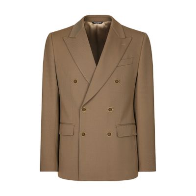 Dolce & Gabbana Technical Gabardine Jacket In Multicolor